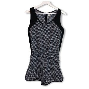 Paper Crane Anthropolgie Black White Romper